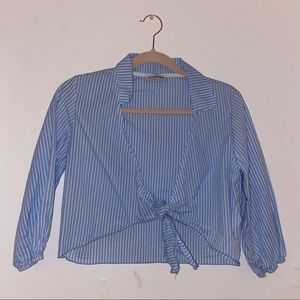 Fashion Nova Tie Crop Top